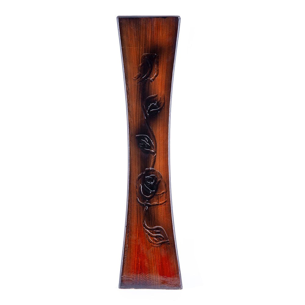 Jarrón Decorativo De Cerámica Efecto Madera 50 cm