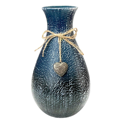Jarrón Decorativo Home Elegance de Cerámica – Azul / 24 cm - Home Elegance - Titan.com.pa - 2100000453283