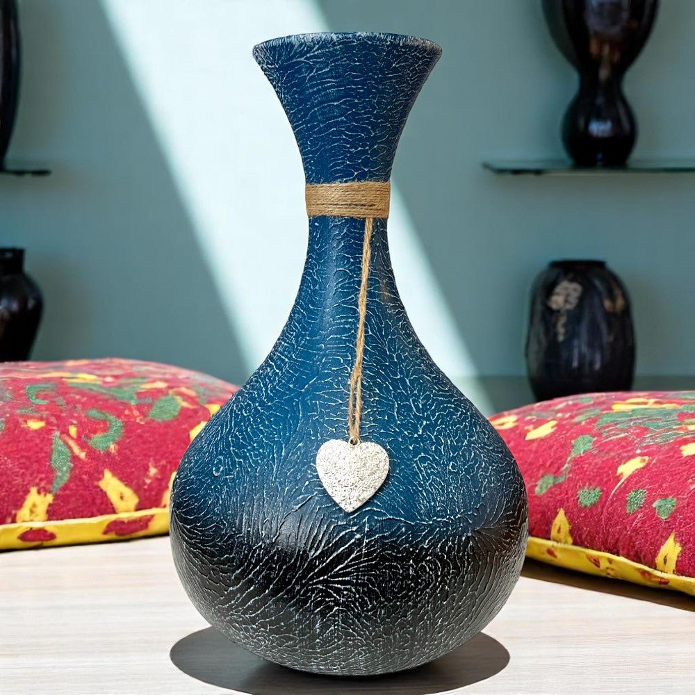 Jarrón Decorativo Home Elegance de Cerámica - Azul - Home Elegance - Titan.com.pa - 2100000688876