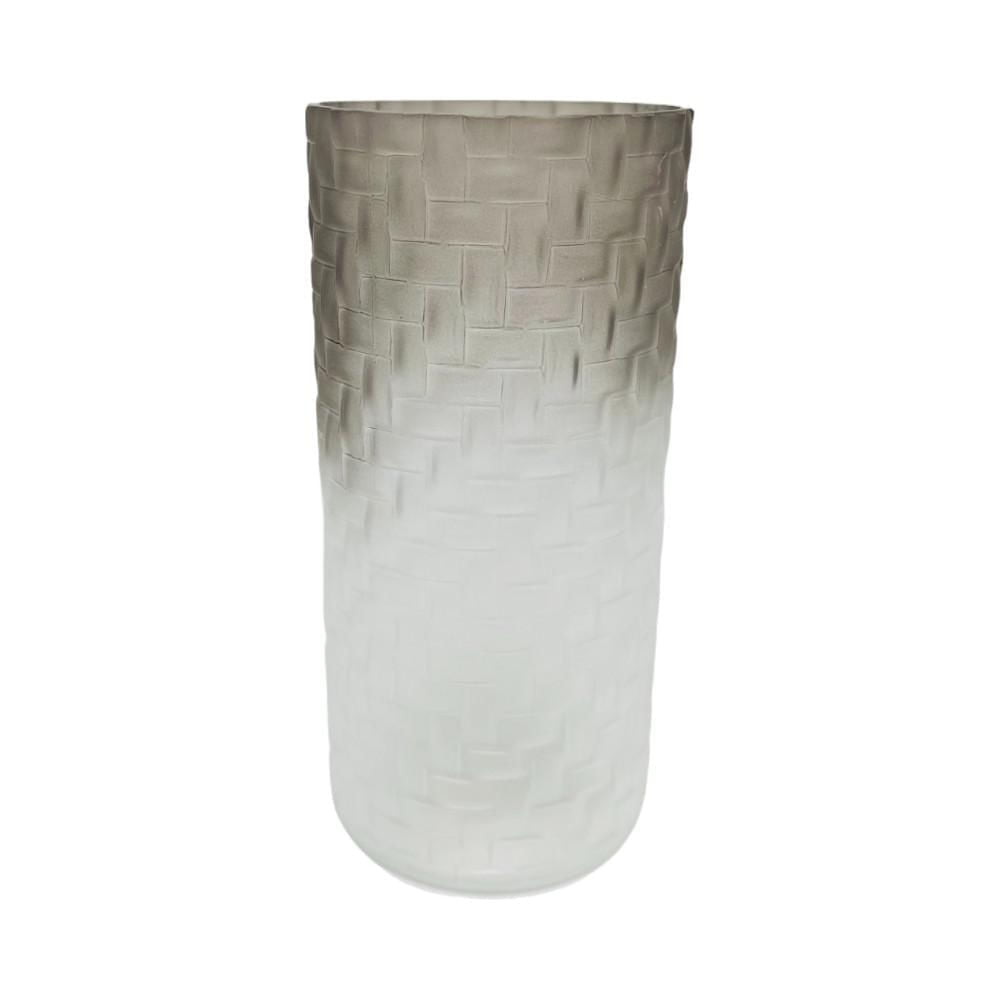 Jarrón Decorativo Libbey De Vidrio 4X9Plg Gris