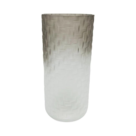Jarrón Decorativo Libbey De Vidrio 4X9Plg Gris
