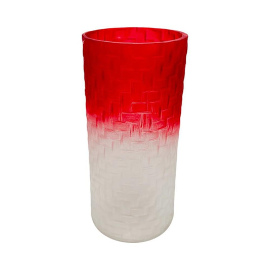 Jarrón Decorativo Libbey De Vidrio 4X9Plg Rojo