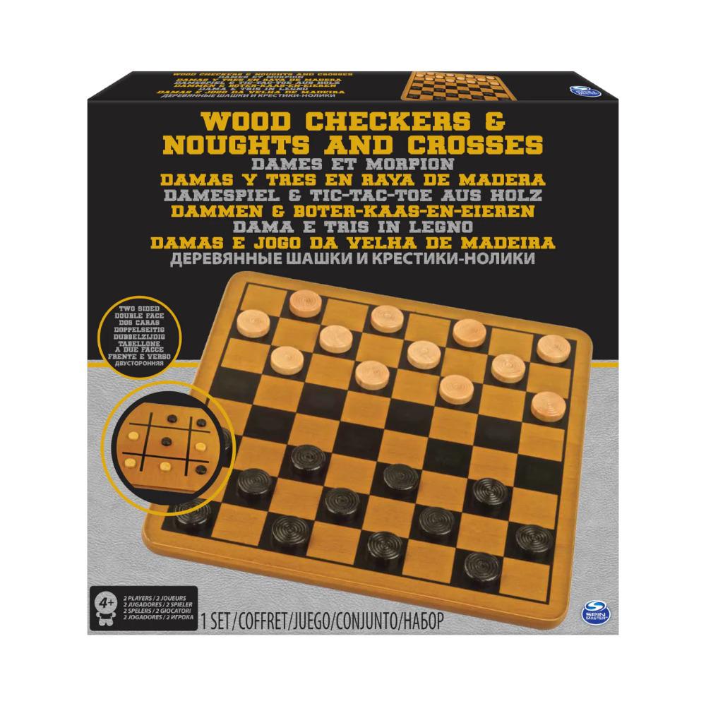 Juego 2 En 1 Damas-Tic Tac Toe Cardinal