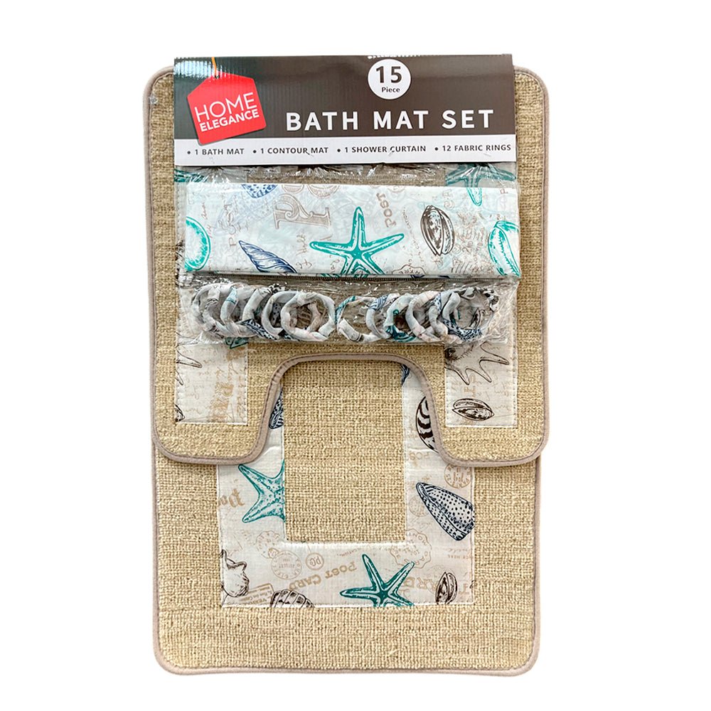 Juego De Alfombra De Baño Set De 15 Piezas Home Elegance Surtido - Home Elengace - Titan.com.pa - 658362934770