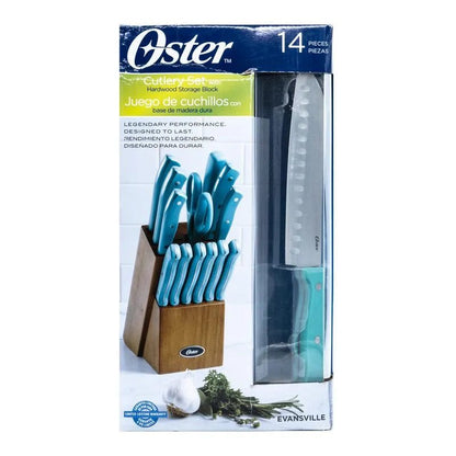 Juego de Cuchillos Oster Con Base de Madera 14 Piezas - Oster - Titan.com.pa - 85081041913