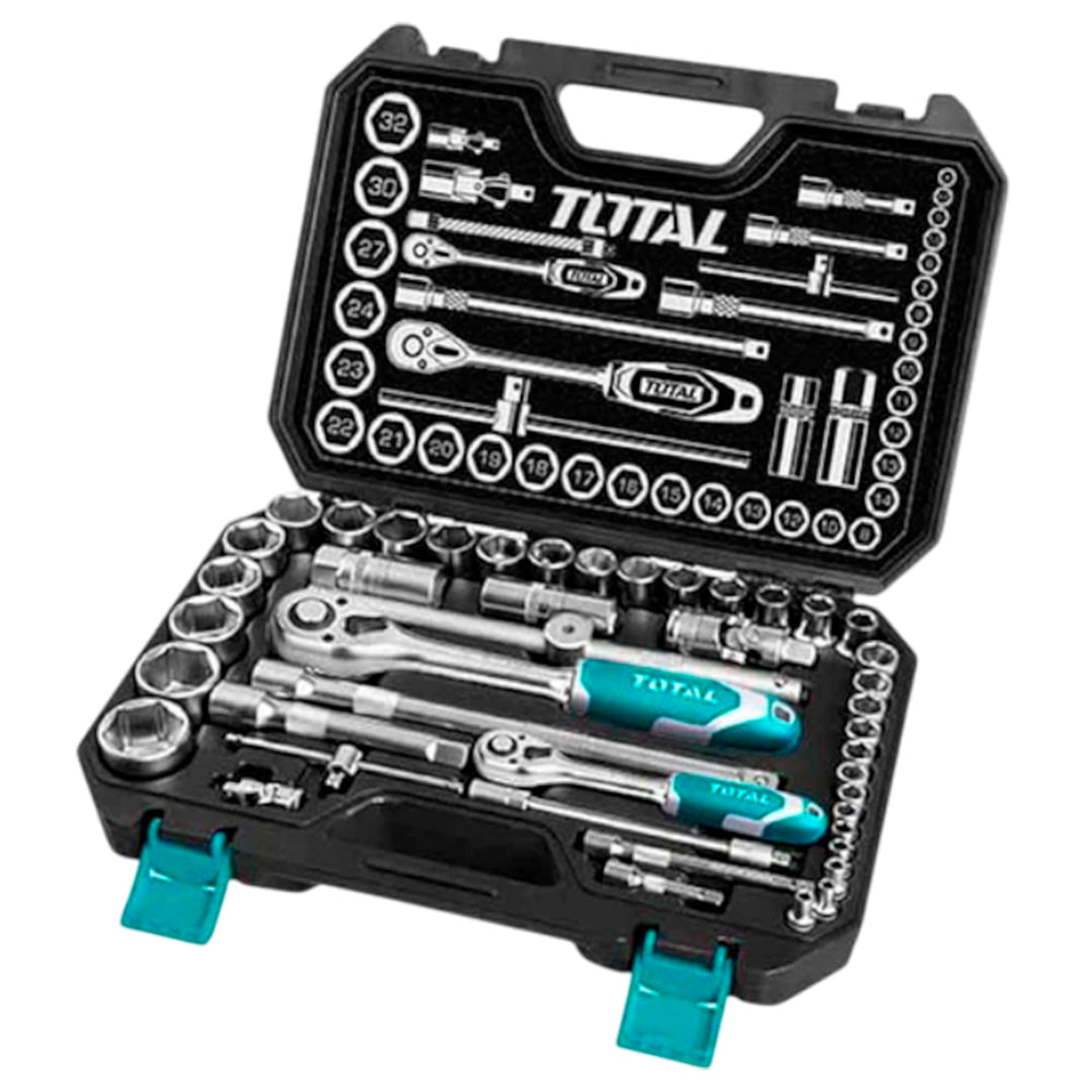 Juego de Dados y Ratchet Total 44PZ - Total - Titan.com.pa - 6925582183337