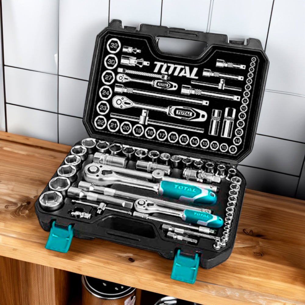 Juego de Dados y Ratchet Total 44PZ - Total - Titan.com.pa - 6925582183337