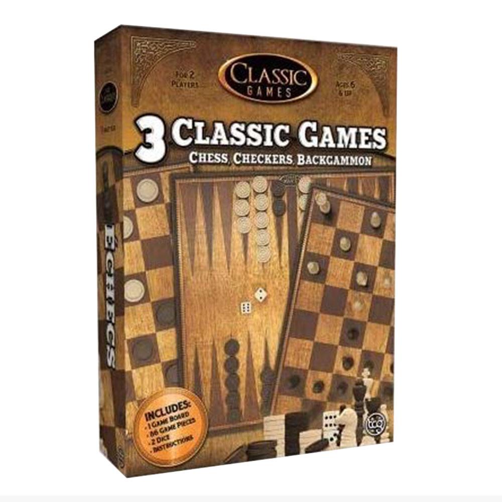 Juego de Mesa Classic Games Upd 3 en 1