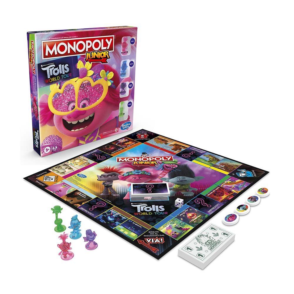 Juego de Mesa Monopolio Jr Trolls Hasbro