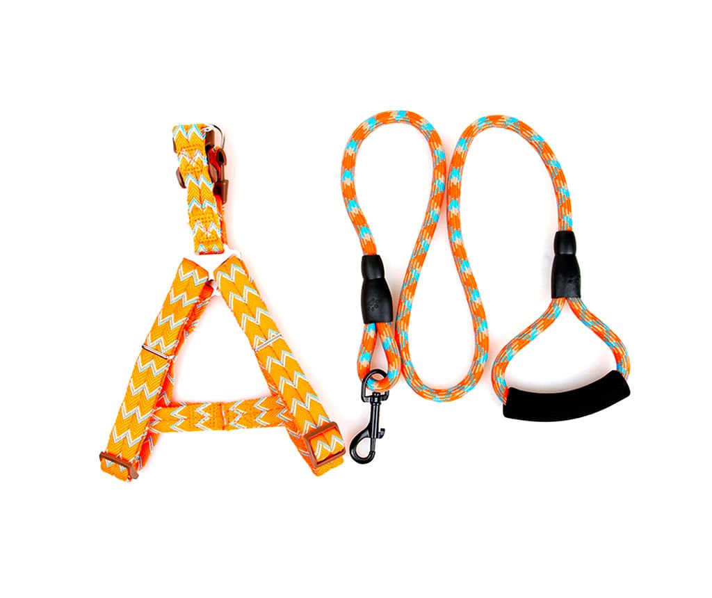 Juego De Pechera y Correa Maxcotas Para Perros