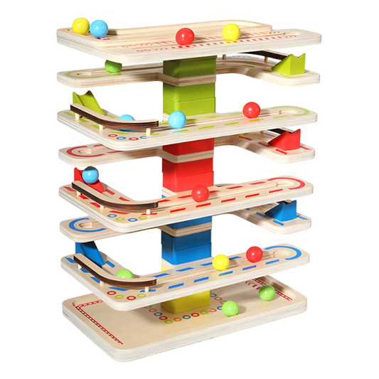 Juego De Pelota Didáctico De Madera Con Rampa - Star Toys