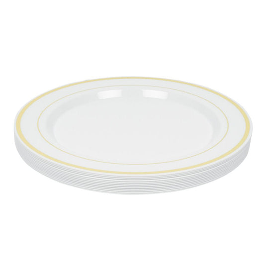 Juego de Platos Desechables Four Seasons Estampado 12 piezas