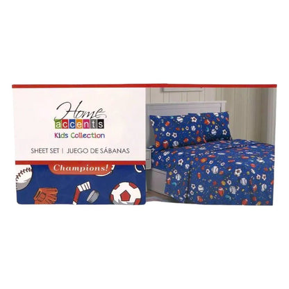 Juego de Sábana 4 Piezas Home Accents Champions - Full - Home Accents - Titan.com.pa - 7453107347333