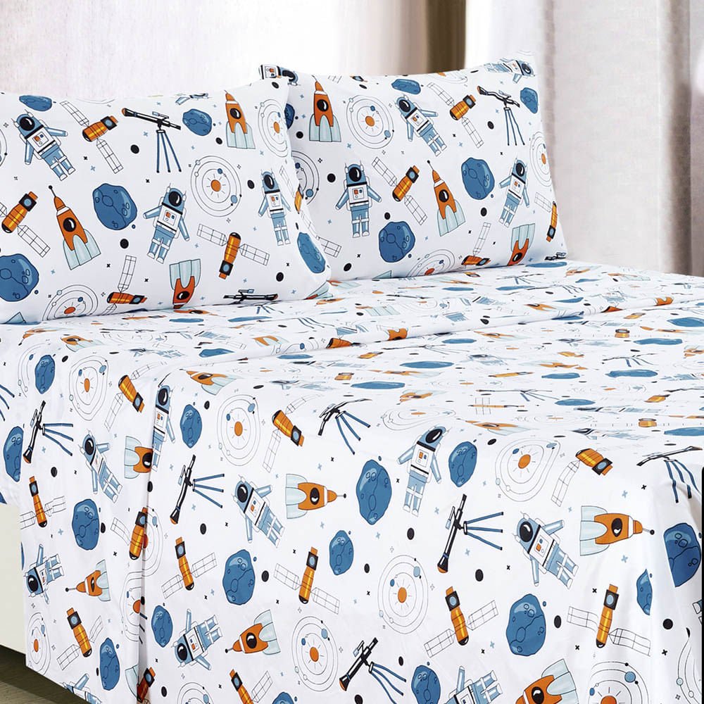 Juego de Sábana Astro Home Accents Microfibra de 4 Piezas - Queen