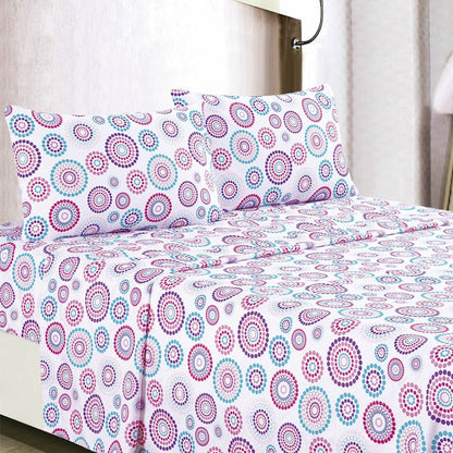 Juego de Sábana Bubble Home Accents Microfibra de 4 Piezas - Full