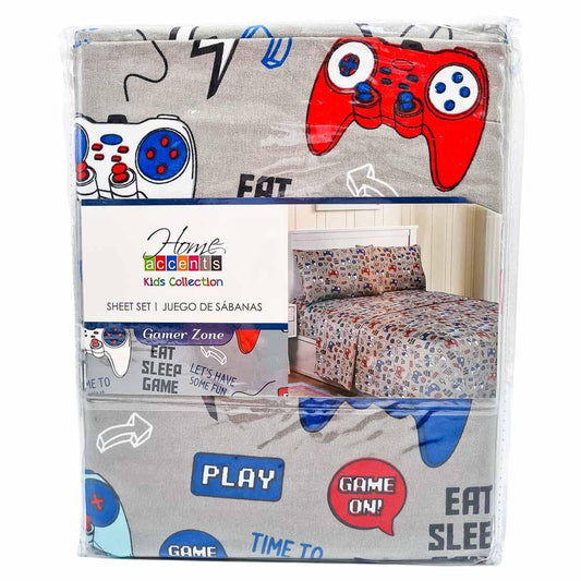 Juego de Sábana Home Accents Gamer Infantil - Full