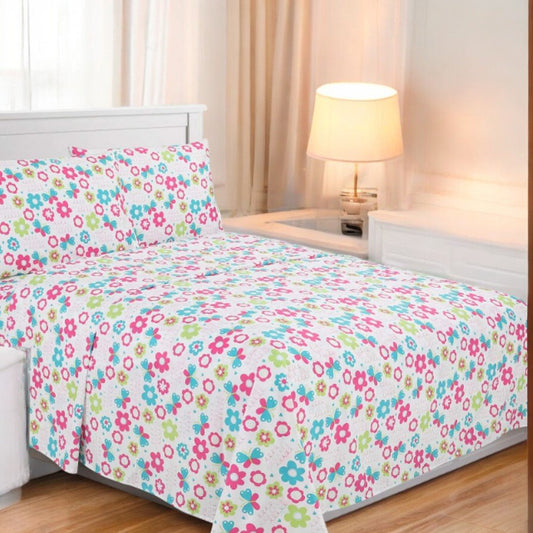 Juego de Sábanas 3 Piezas Home Accents Floral Fun - Twin - Home Accents - Titan.com.pa - 7453107345995