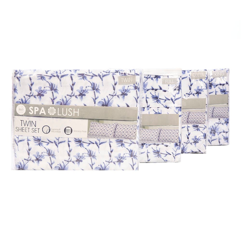 Juego De Sábanas Spa Lush Estampado - Full