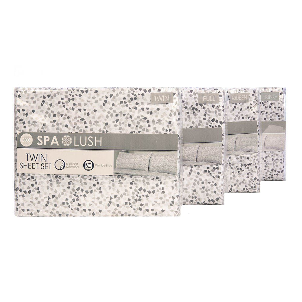 Juego De Sábanas Spa Lush Estampado - King