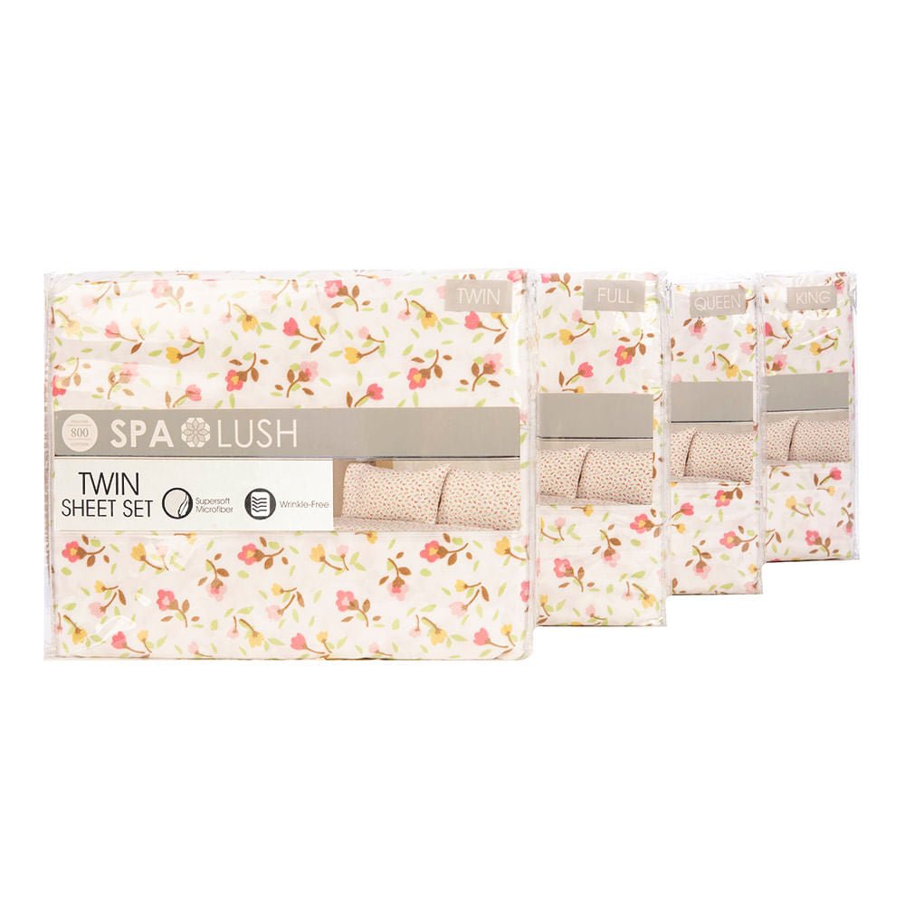 Juego De Sábanas Spa Lush Estampado - King