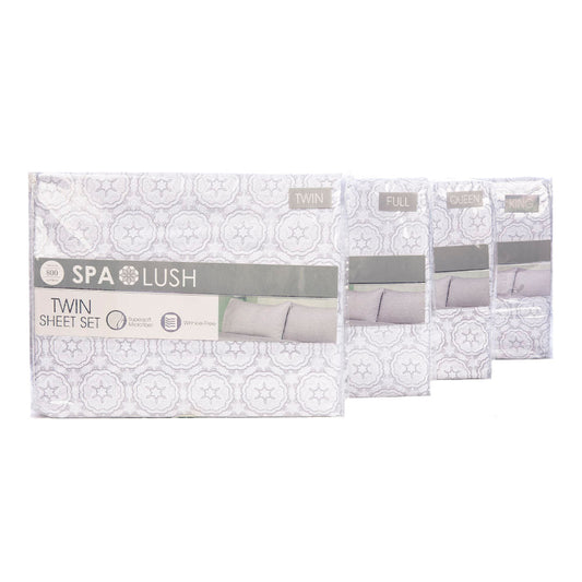 Juego De Sábanas Spa Lush Estampado - King