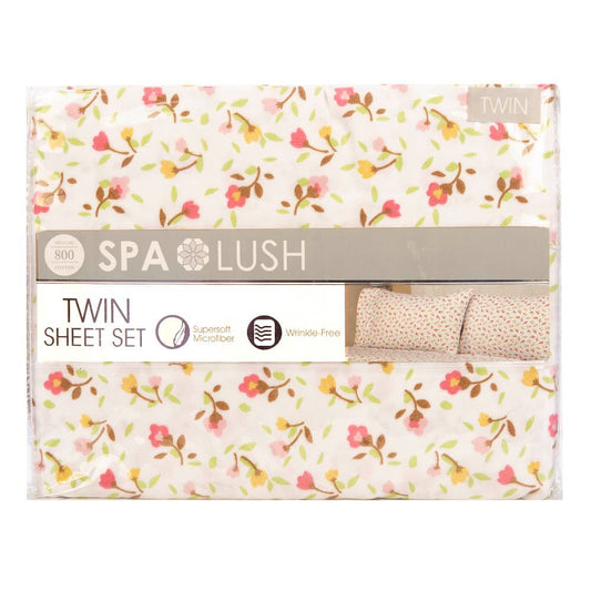 Juego De Sábanas Spa Lush Estampado - Twin