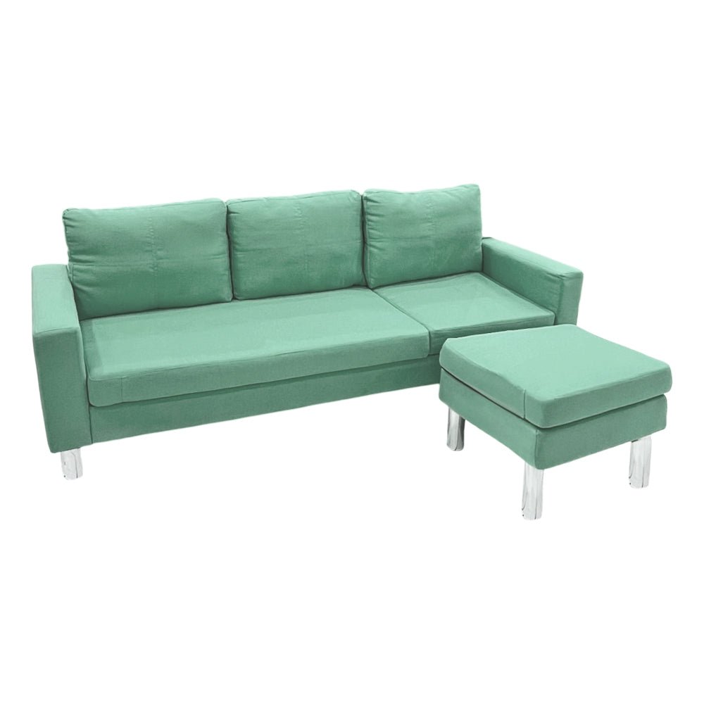Juego De Sala Elements Furniture En Forma De L 2Pz Grass Blue - Elements Furniture - Titan.com.pa - 2100000516766