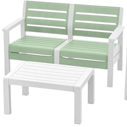 Juego De Terraza 4 Piezas Verde Salvia/Blanco Rimax - Rimax - Titan.com.pa - 7705152142563