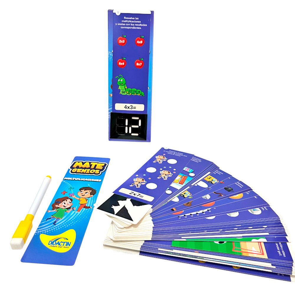 Juego Didáctico Mate Genios Multiplicaciones - Didactin - Titan.com.pa - 7402002130823