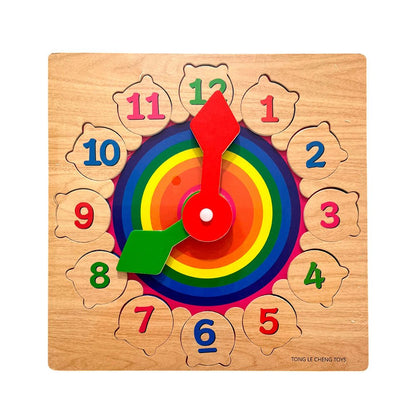 Juego Didáctico Merletto - Reloj de Madera - Merletto - Titan.com.pa - 7450209004072