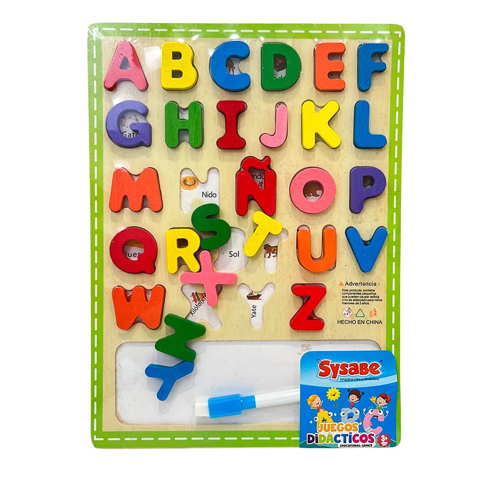 Juego Didáctico Sysabe / Abecedario con Pizarra - Sysabe - Titan.com.pa - 7591213033976