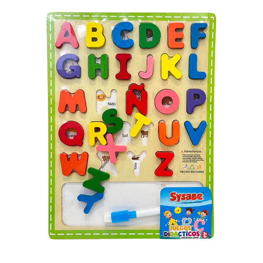 Juego Didáctico Sysabe / Abecedario con Pizarra - Sysabe - Titan.com.pa - 7591213033976