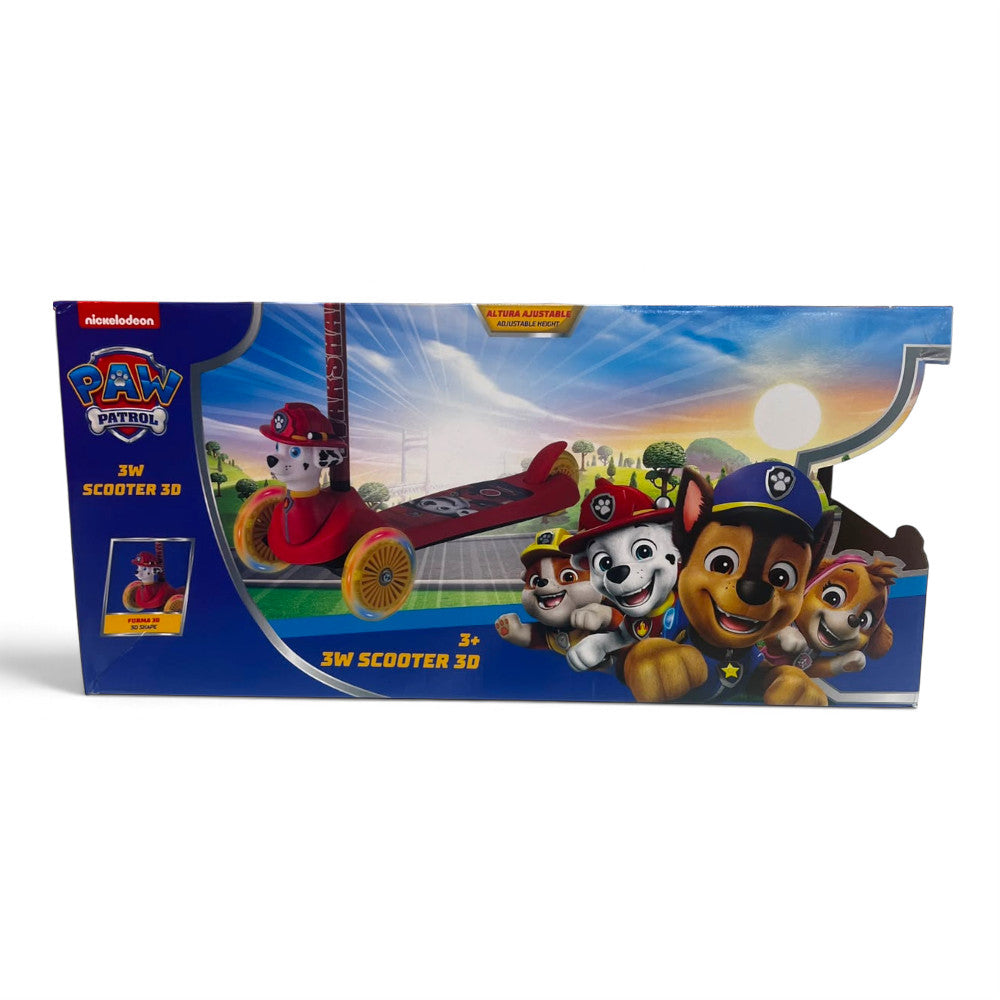 Scooter Micro 3D con Luz Paw Patrol Marshall