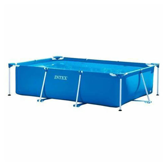 Piscina Rectangular Intex con Marco Metálico / 220 cm x 150 cm x 60 cm
