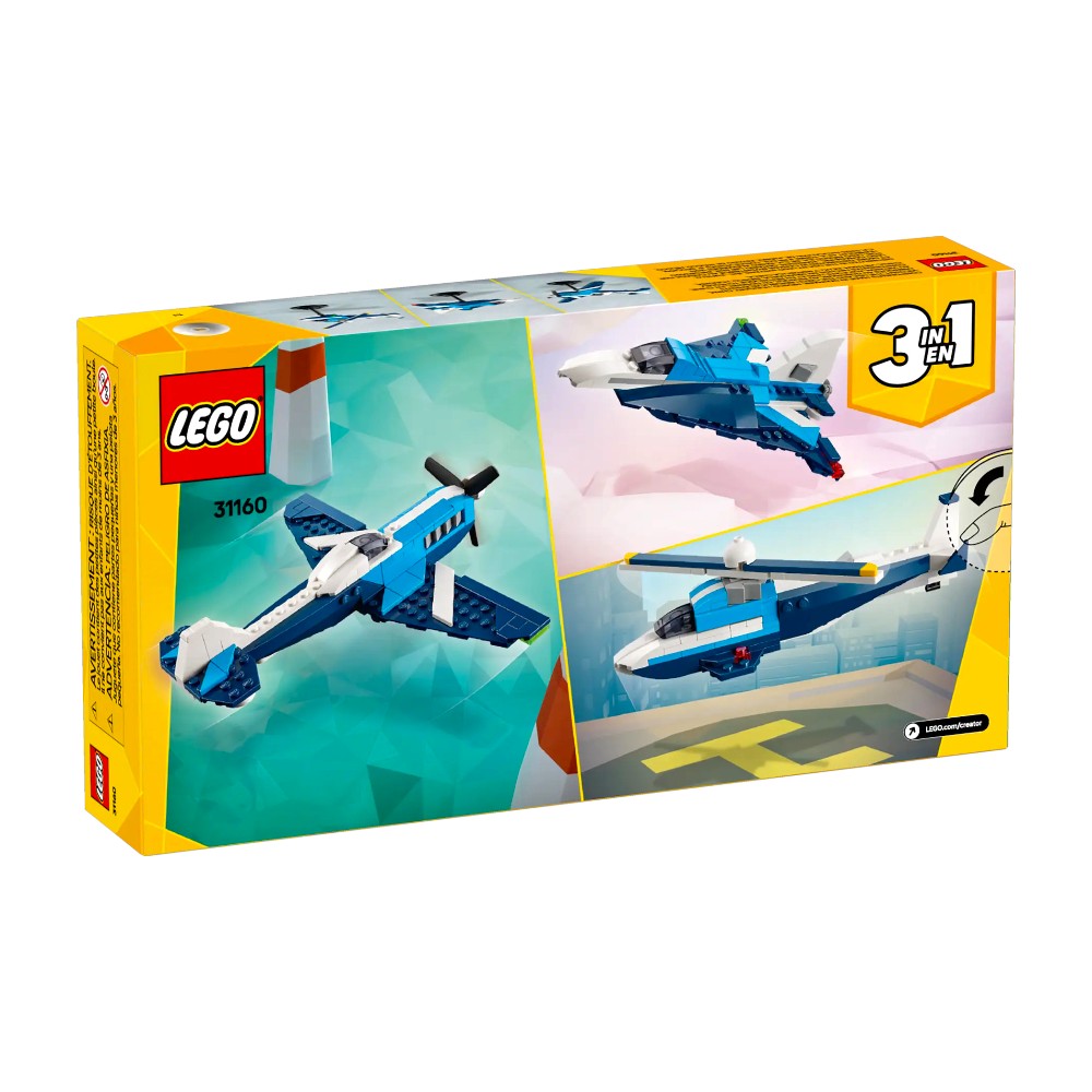 Bloques LEGO Aeronave: Avión de Carreras