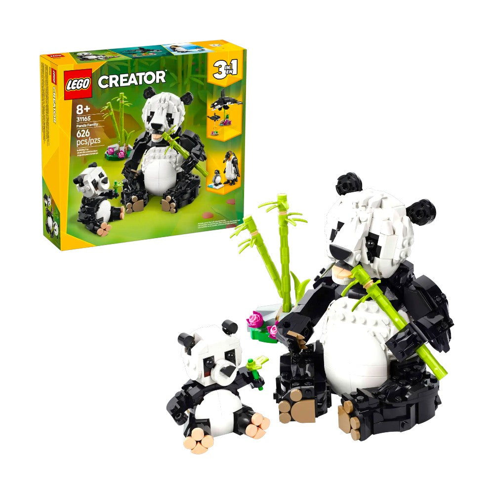 Bloques LEGO Fauna Salvaje: Familia de Pandas