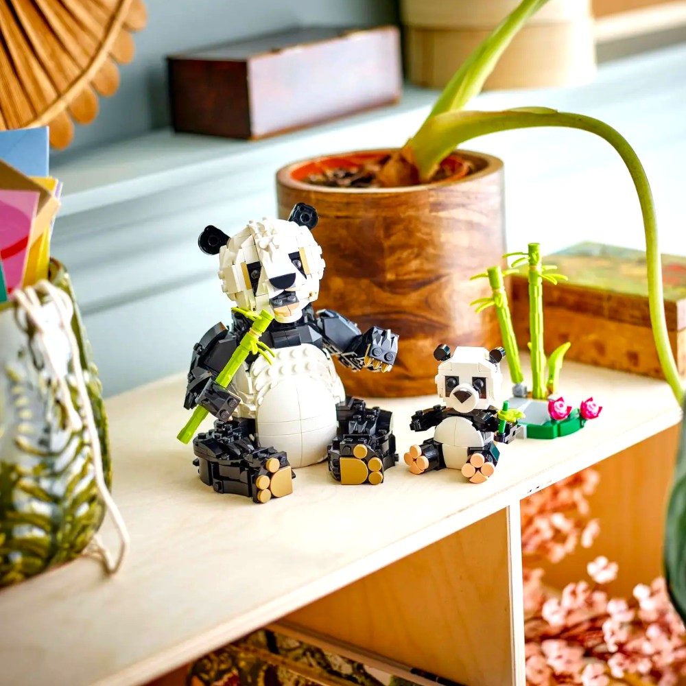 Bloques LEGO Fauna Salvaje: Familia de Pandas
