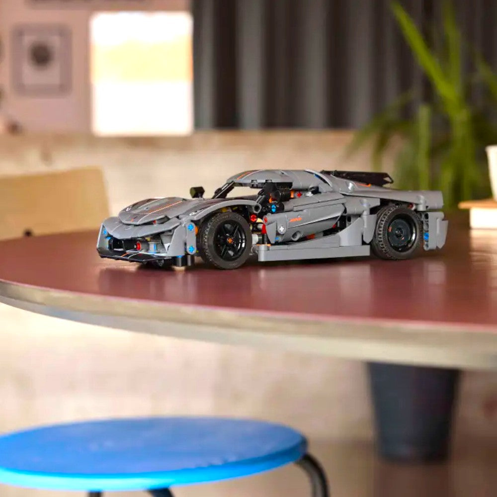 Bloques LEGO Hiperauto Koenigsegg Jesko Absolut Gris