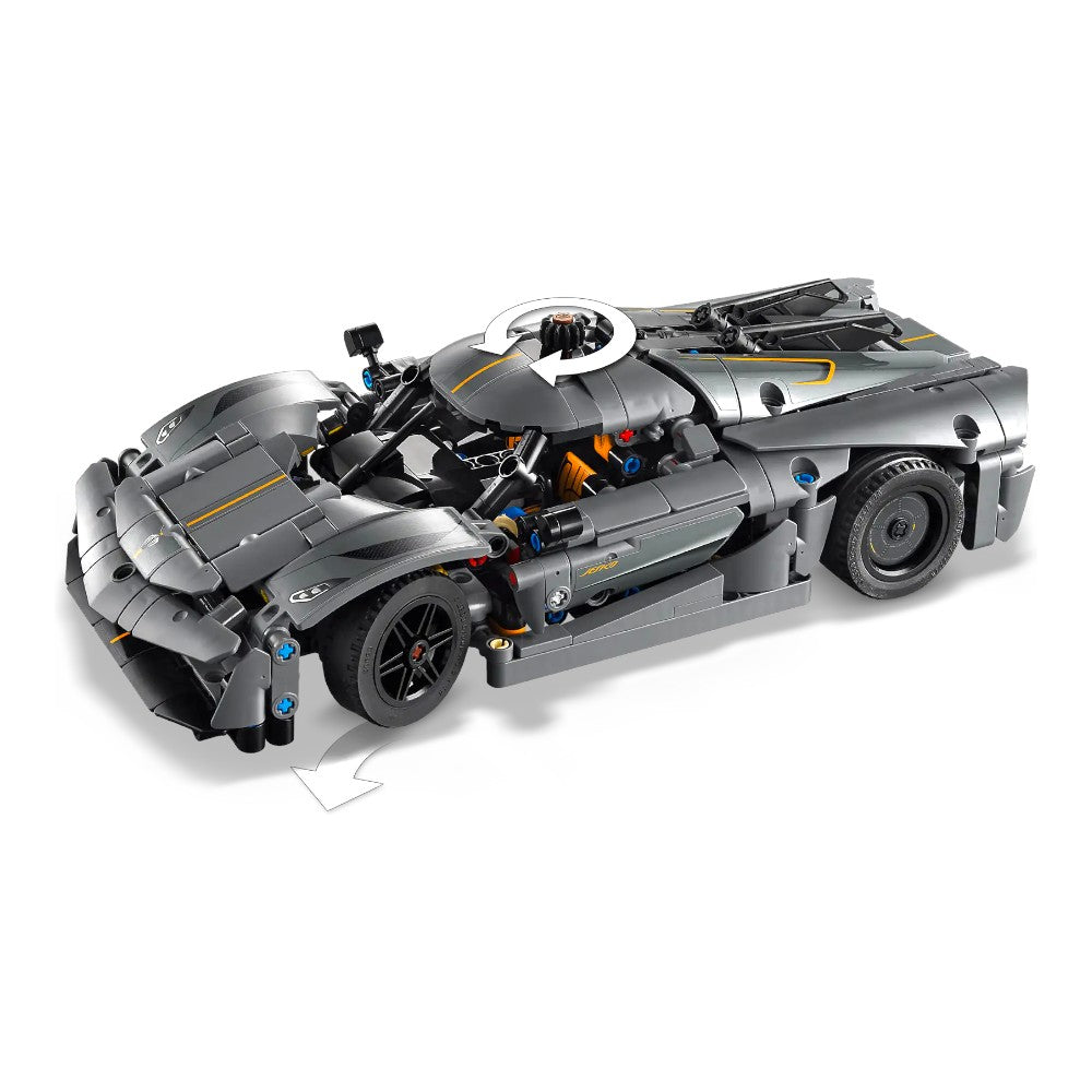 Bloques LEGO Hiperauto Koenigsegg Jesko Absolut Gris