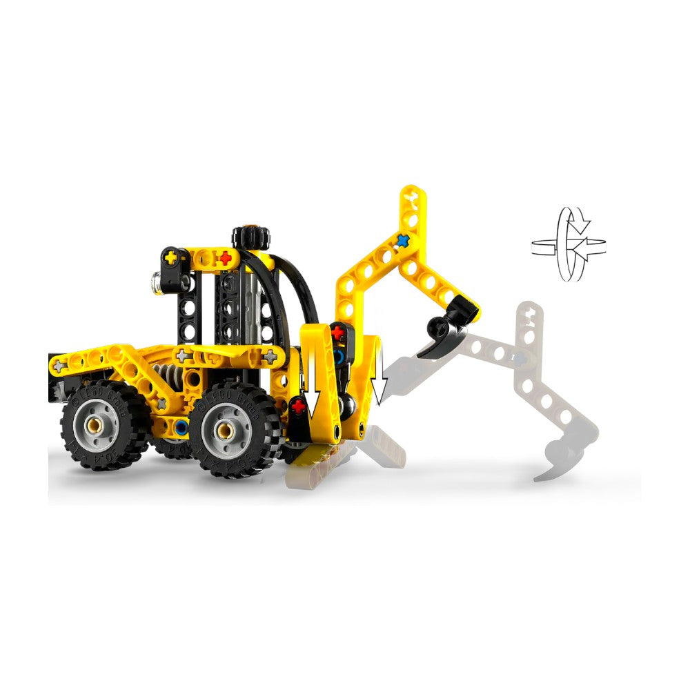 Bloques LEGO Cargadora Retroexcavadora