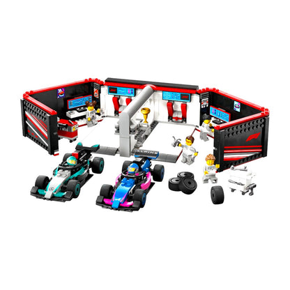 Bloques LEGO Taller de F1® con Autos Mercedes-AMG y Alpine