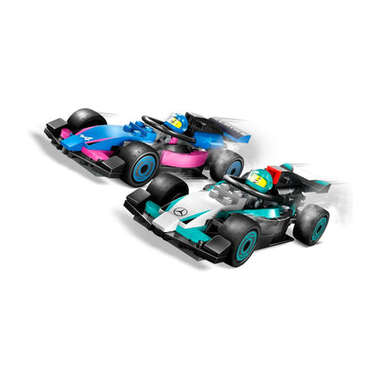 Bloques LEGO Taller de F1® con Autos Mercedes-AMG y Alpine