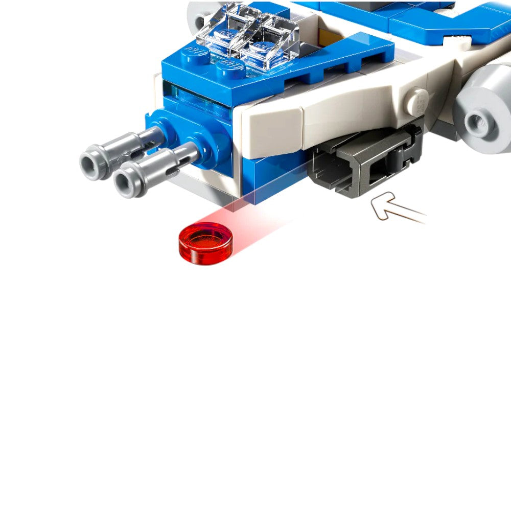 Bloques LEGO Microfighter: Y-Wing™ del Capitán Rex