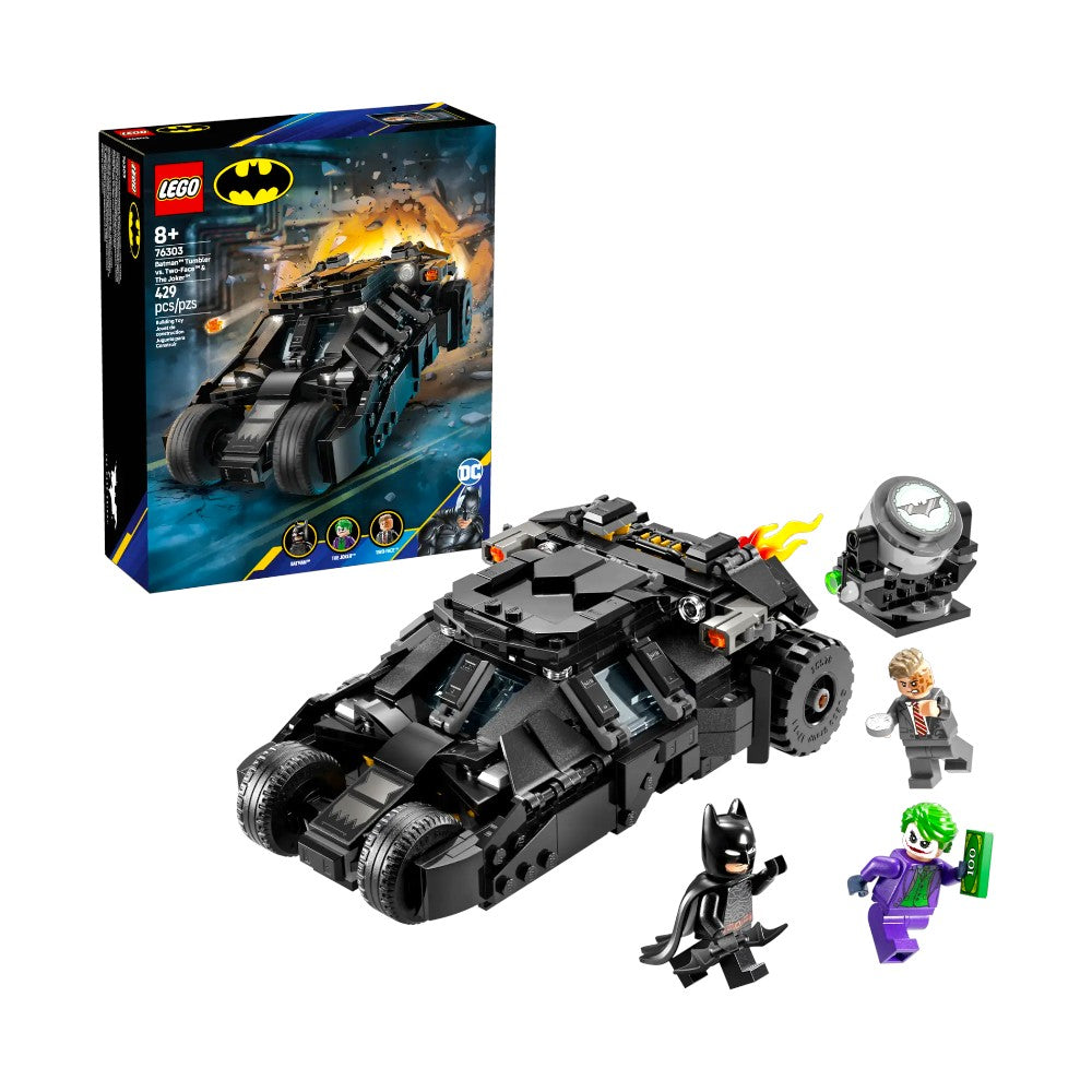 Bloques LEGO Tumbler de Batman vs. Two-Face y The Joker