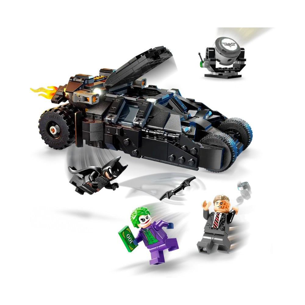 Bloques LEGO Tumbler de Batman vs. Two-Face y The Joker