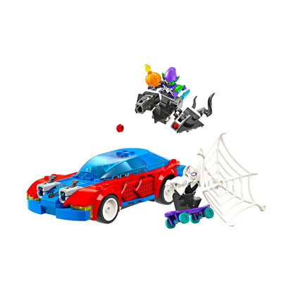 Bloques LEGO Coche de Carreras de Spider-Man y Duende Verde
