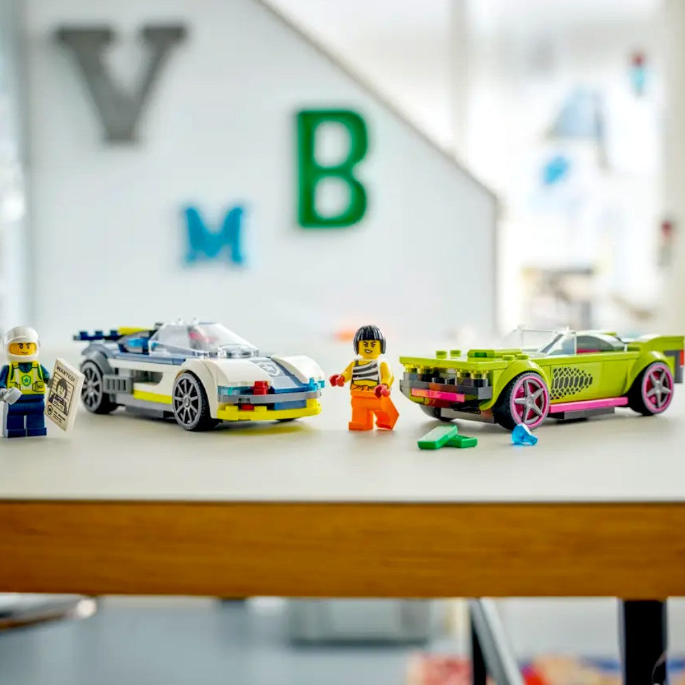 Bloques LEGO City Auto de Policía y Auto Deportivo