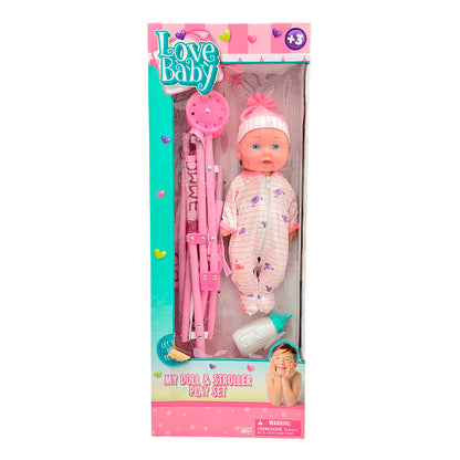 Bebé 35cm con Coche / Love Baby