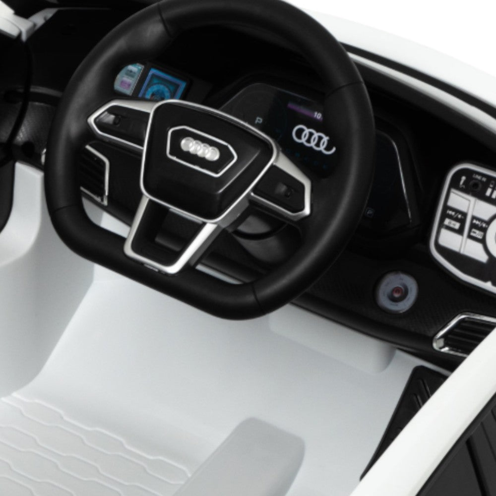 Carro Recargable Audi R/C Blanco 12V