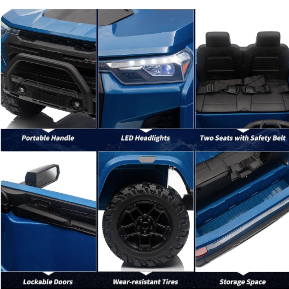 Carro Recargable R/C Azul/Negro 12V